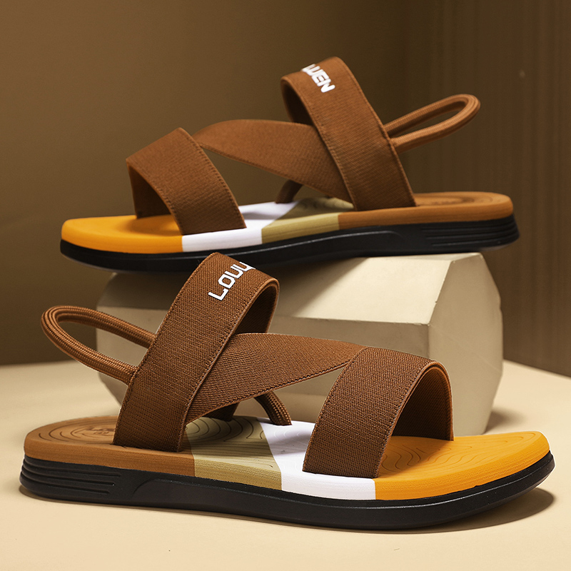 Men Shoes Must Have - รองเท้าแตะบล็อกสีสำหรับผู้ชายสุดอินเทรนด์ รองเท้าแฟชั่นที่มีเอกลักษณ์เฉพาะตัว ดีไซน์โดดเด่น เหมาะสำหรับหนุ่มๆ ที่มีสไตล์ รองเท้าที่ต้องมี
