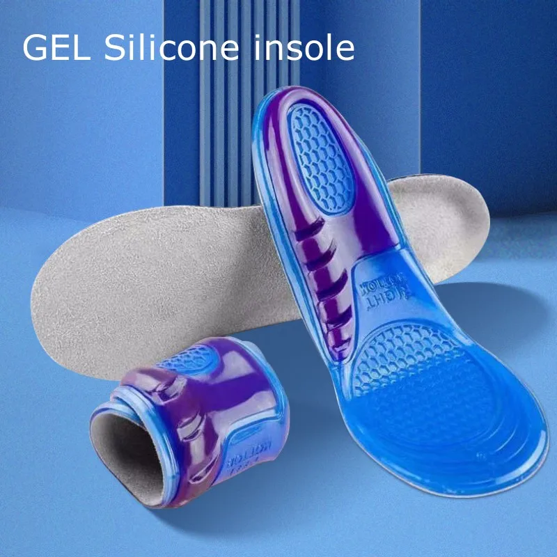 Men Shoes Outlet - เจลซิลิโคน Insoles สําหรับรองเท้า Orthotic Arch สนับสนุนพื้นรองเท้านุ่มรองเท้าแทรกกีฬา