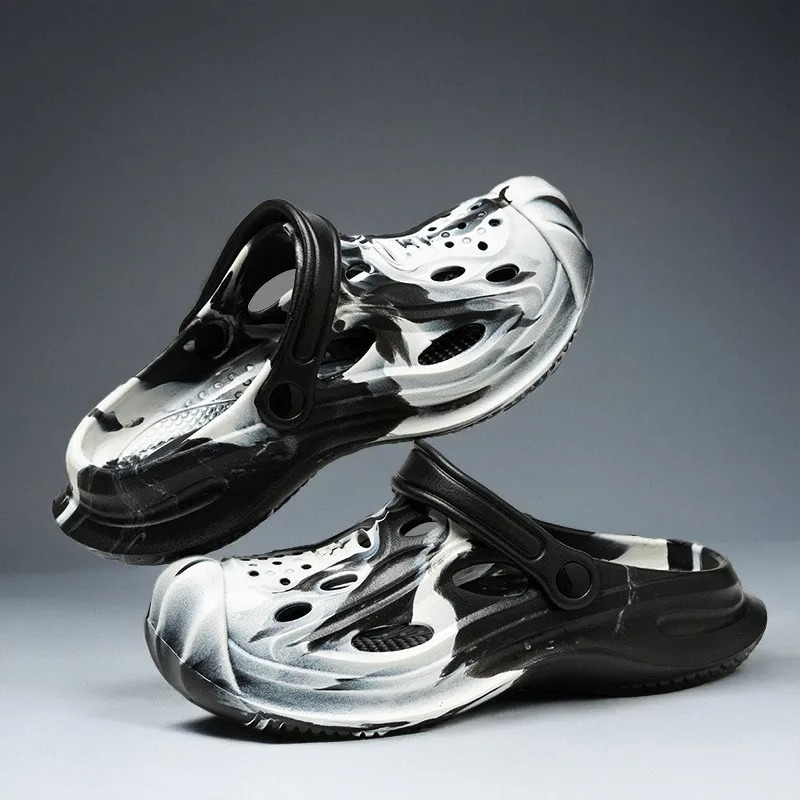 Men Shoes On Cloud - รองเท้าแตะผู้ชายลายพราง EVA ระบายอากาศได้ดี น้ำหนักเบา กันลื่น เหมาะสำหรับใส่ในบ้าน