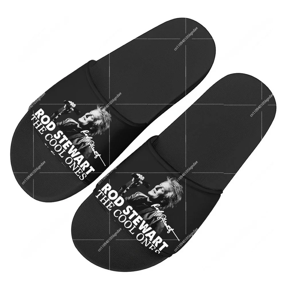 Men Shoes High - รองเท้าแตะร็อคสไตล์ป๊อปของ Rod Stewart รองเท้าใส่ในบ้าน รองเท้าชายหาด รองเท้าสระว่ายน้ำ