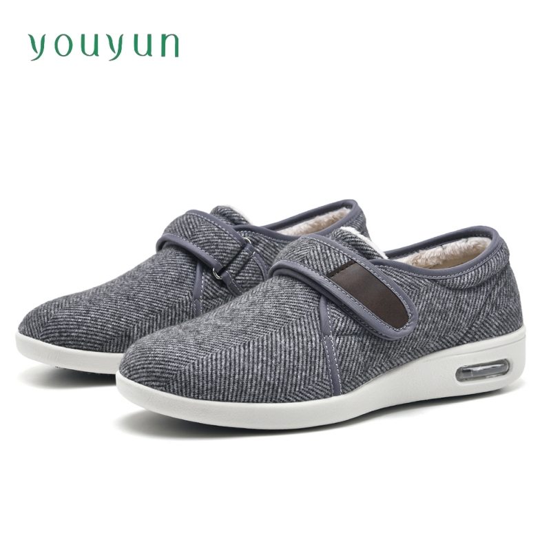 Men'S Shoes Diabetic - รองเท้าฤดูหนาวแบบหนา อุ่น สำหรับวัยกลางคน รองเท้าไซส์ใหญ่พิเศษ สำหรับผู้ชายและผู้หญิง รองเท้าสำหรับผู้ป่วยเบาหวาน