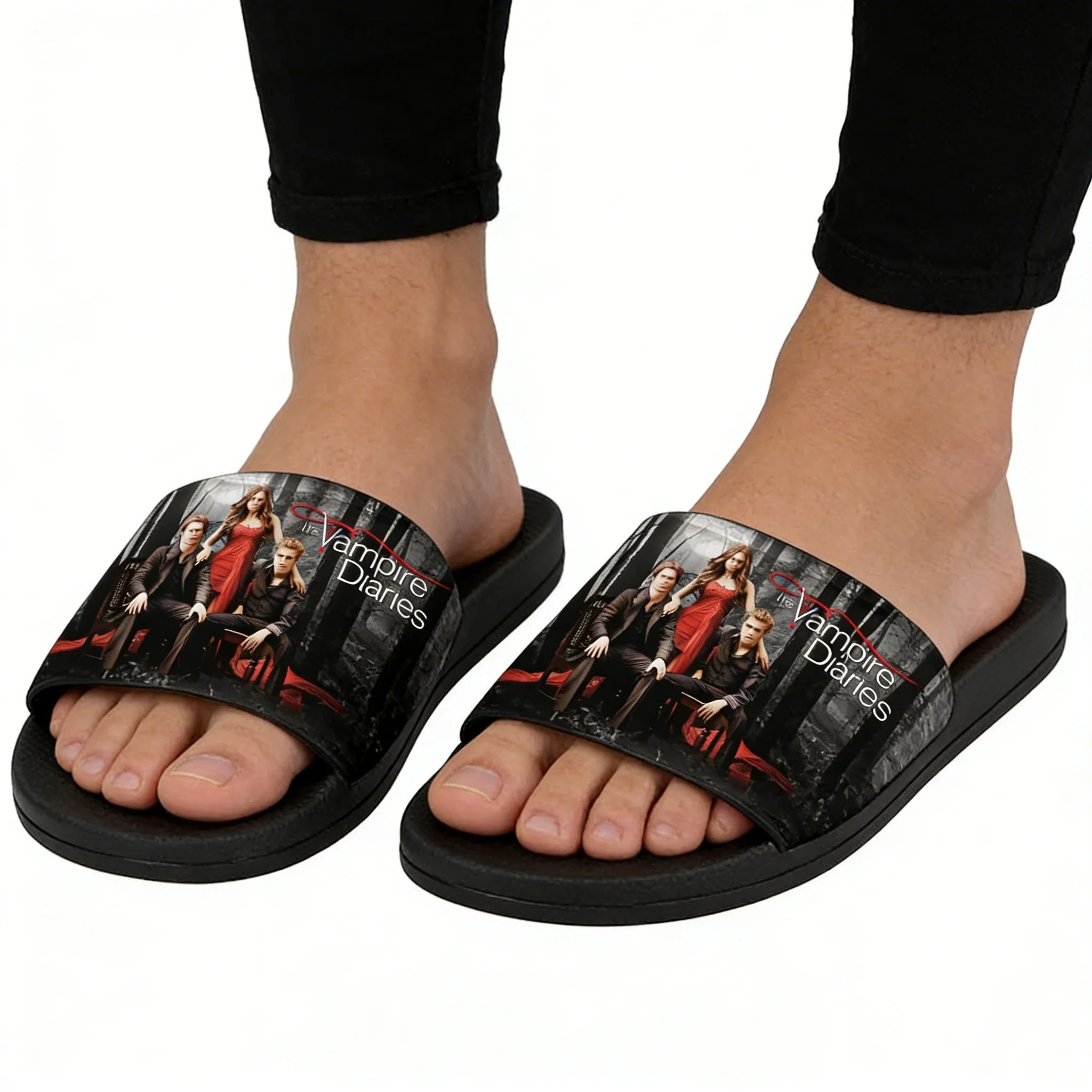 Men Shoes High - รองเท้าแตะแวมไพร์ไดอารี่รองเท้าน้ำสำหรับใช้ในบ้านเดมอน ซัลวาตอเร่ชายหญิงรองเท้าแตะชายหาดคุณภาพสูงรองเท้าแตะฤดูร้อนแบบกำหนดเอง