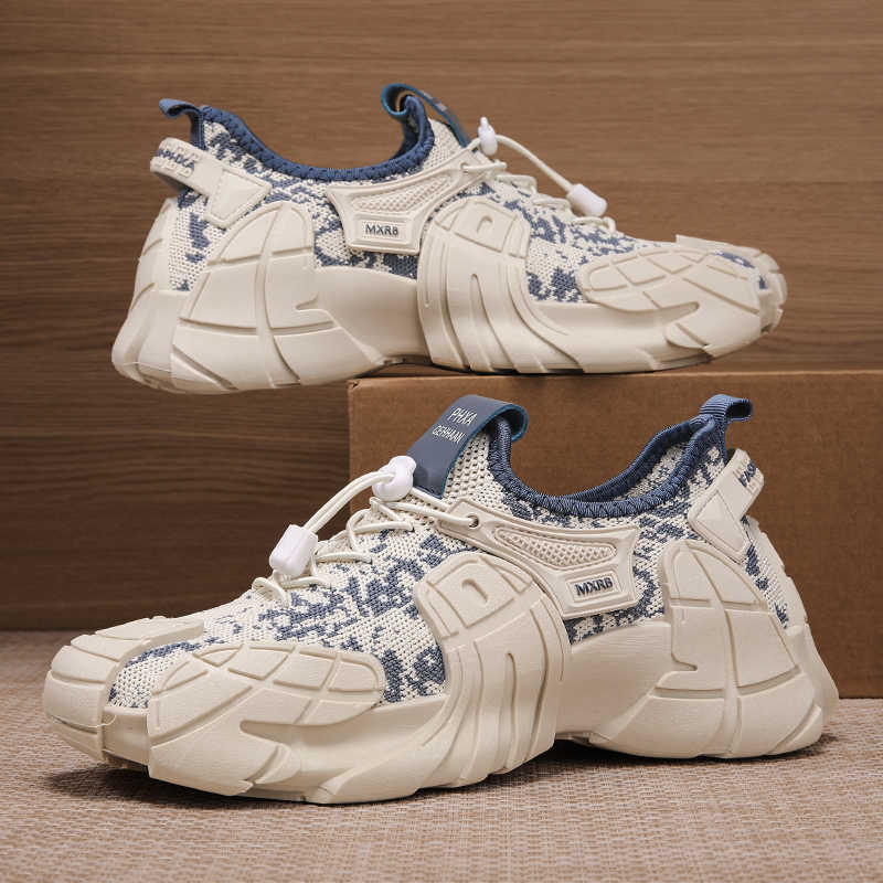 Shoes Heels Men - รองเท้าบูทหนังธรรมดาเพิ่มความสูง รองเท้าทอหรูหรา บาสเก็ตบอล รองเท้าผ้าใบฤดูใบไม้ผลิฤดูร้อนของผู้ชาย กีฬา ราคาแพง