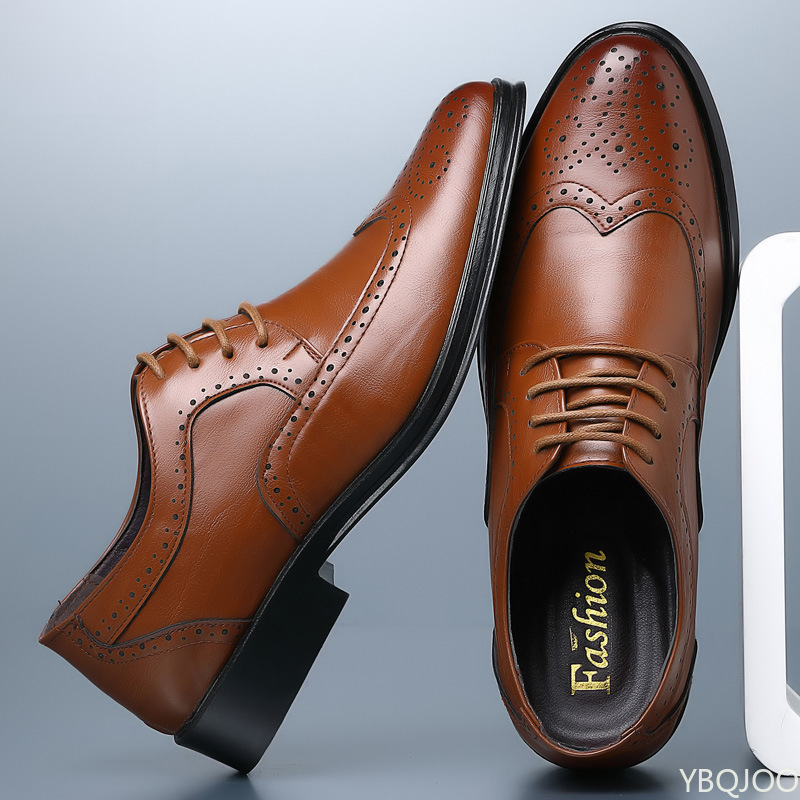 Men Shoes For Wedding - รองเท้าผู้ชายทรงทางการขนาดใหญ่ แฟชั่นทันสมัย แบบสวมใส่สบาย ปลายแหลม ใช้งานได้หลากหลาย เหมาะสำหรับใส่ทำงานและงานแต่งงาน