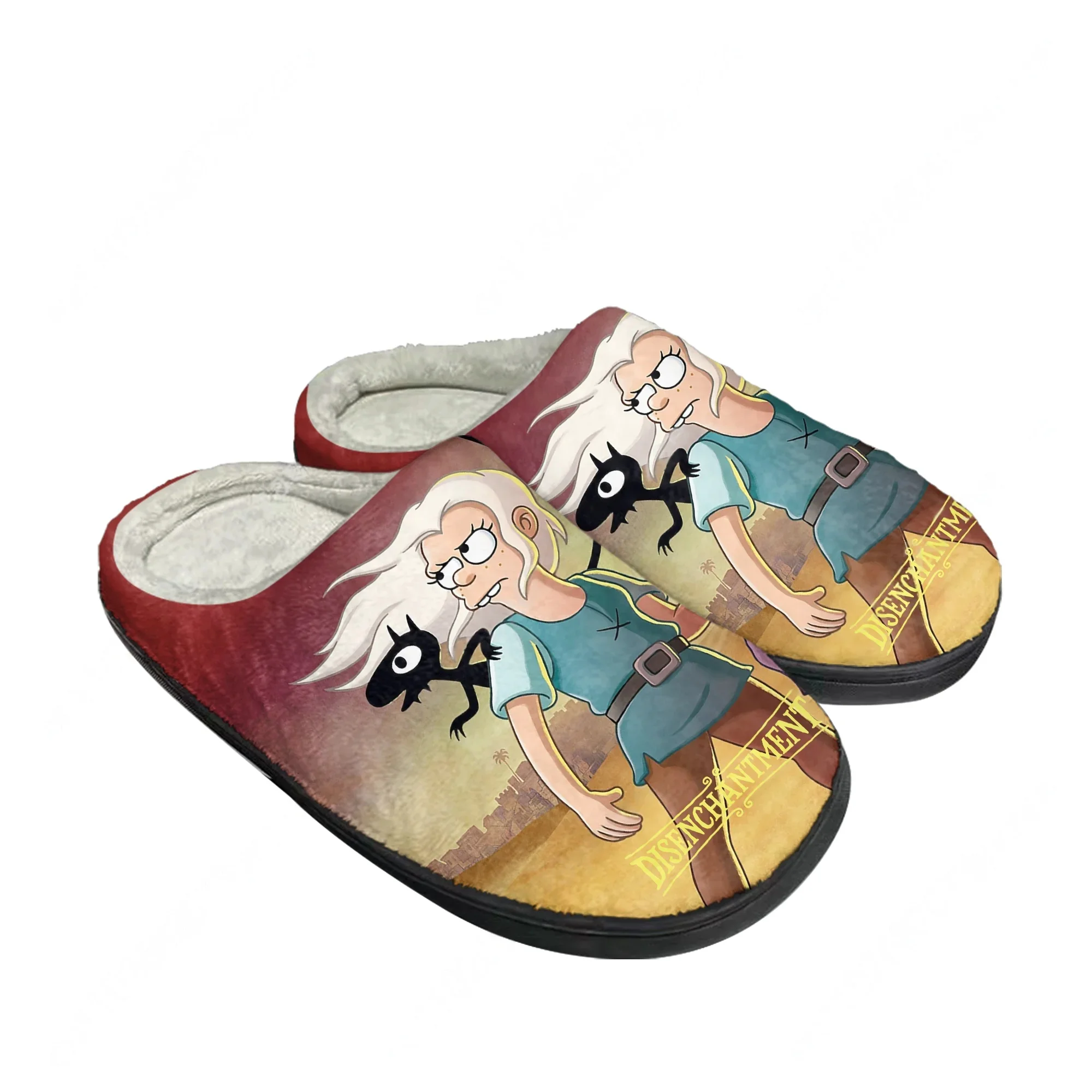 Men Shoes High - รองเท้าแตะผ้าฝ้าย Disenchantment สำหรับครอบครัว ผู้ชาย ผู้หญิง วัยรุ่น