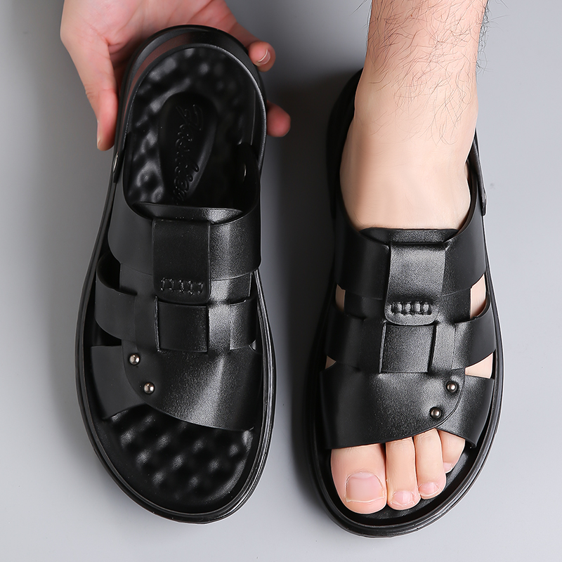 Men'S Shoes Hoka Sale - รองเท้าแตะผู้ชายสไตล์มินิมอลทันสมัย พื้นนุ่ม ใส่สบาย ระบายอากาศได้ดี ทนทาน รองเท้าลำลองแบบส้นหนาสำหรับชายหาด-t83