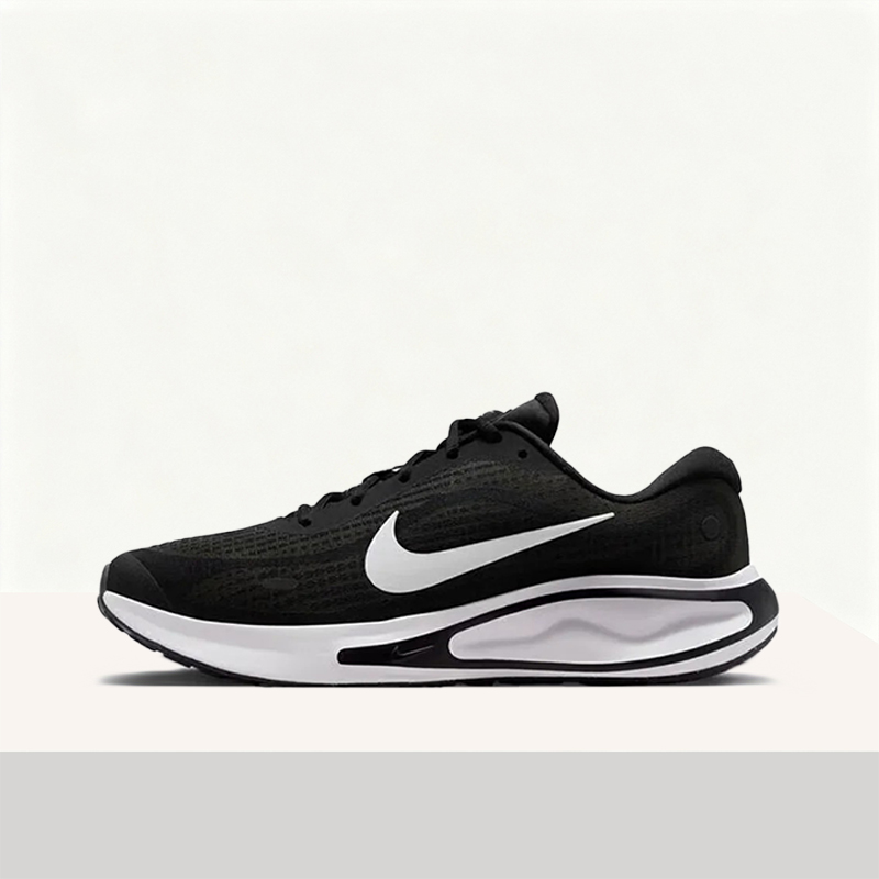 Men'S Shoes Nike Black - ไนกี้ เจอร์นีย์ รัน:รองเท้าวิ่งแบบลำลองสำหรับผู้ชายที่สวมใส่สบาย ระบายอากาศได้ดี กันลื่น และทนทาน