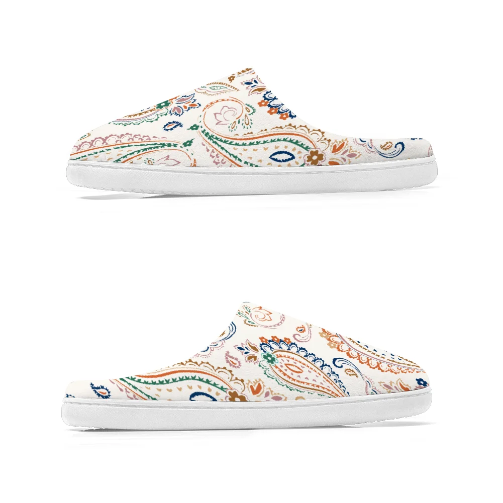 รองเท้าแตะผ้าฝ้ายลายเส้นวาดมือ - Men Shoes High บทวิจารณ์และราคา