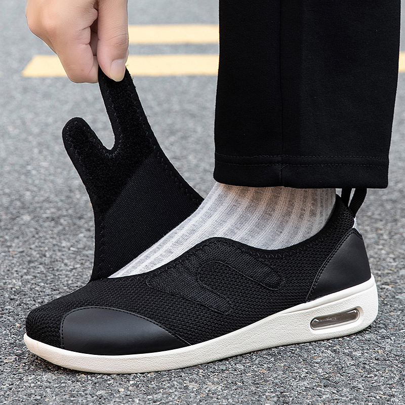 รองเท้าผู้สูงอายุแบบปรับได้สำห - Men'S Shoes Diabetic บทวิจารณ์และราคา