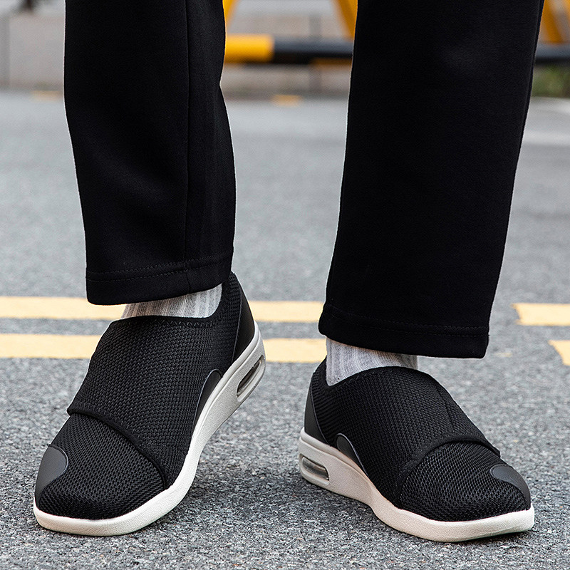 รองเท้าผู้สูงอายุแบบปรับได้สำห - Men'S Shoes Diabetic บทวิจารณ์และราคา