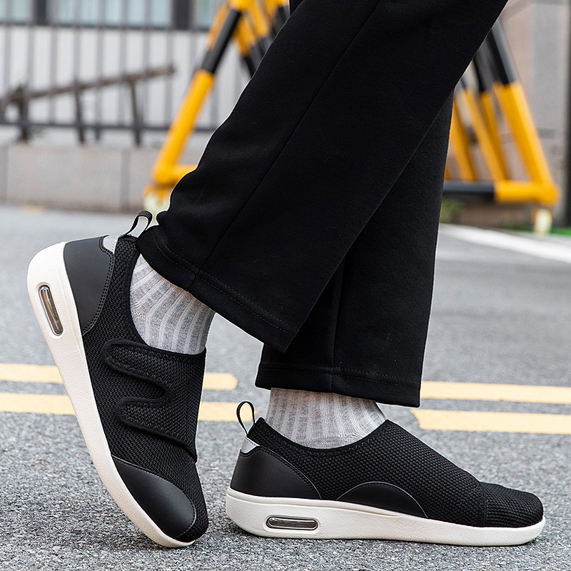 รองเท้าผู้สูงอายุแบบปรับได้สำห - Men'S Shoes Diabetic บทวิจารณ์และราคา