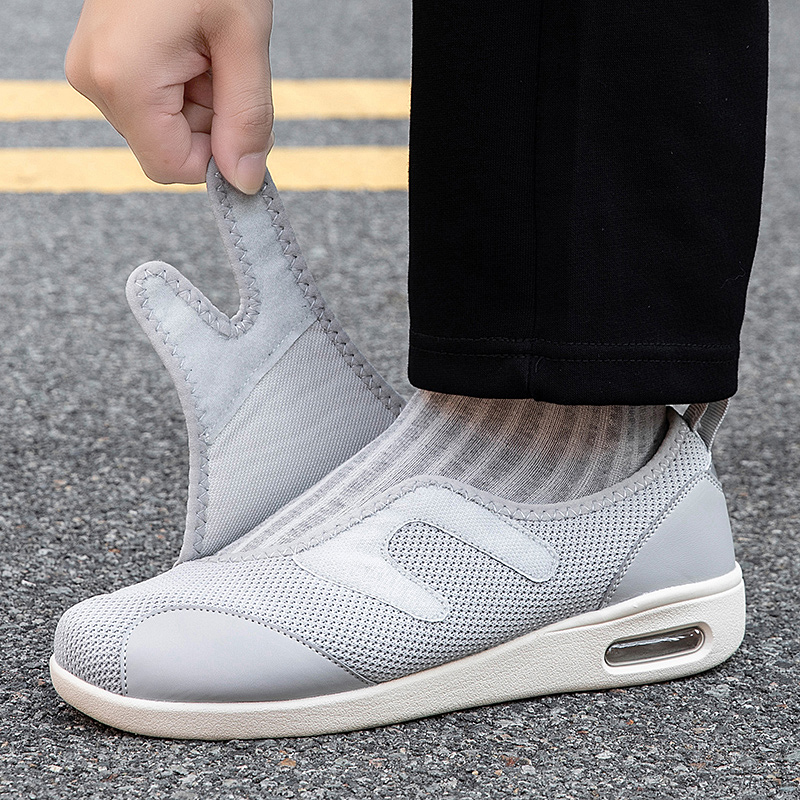 รองเท้าผู้สูงอายุแบบปรับได้สำห - Men'S Shoes Diabetic บทวิจารณ์และราคา