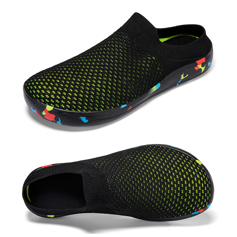 ฤดูร้อนBreathableครึ่งรองเท้าผ - Men'S Shoes Diabetic บทวิจารณ์และราคา