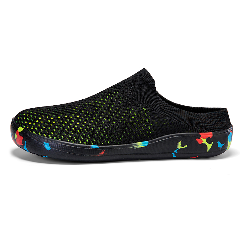 ฤดูร้อนBreathableครึ่งรองเท้าผ - Men'S Shoes Diabetic บทวิจารณ์และราคา