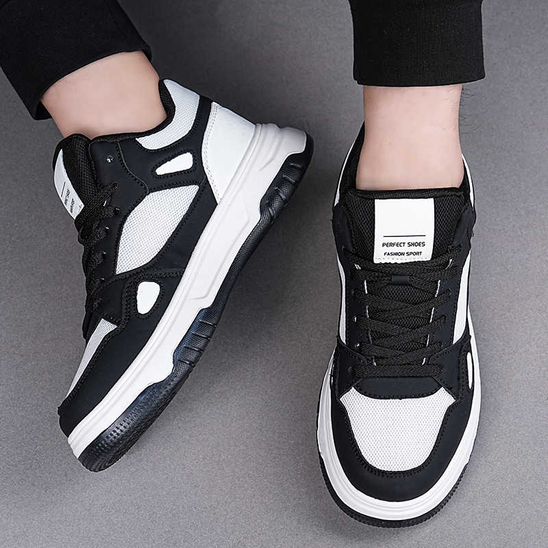 รองเท้าผ้าใบผู้ชายแบบหนา ส้นสู - Shoes Heels Men บทวิจารณ์และราคา