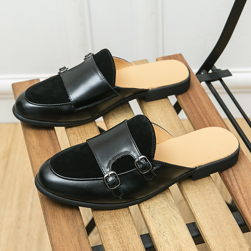 รองเท้าหนังผู้ชายแฟชั่น ส้นเตี - Shoes Heels Men บทวิจารณ์และราคา
