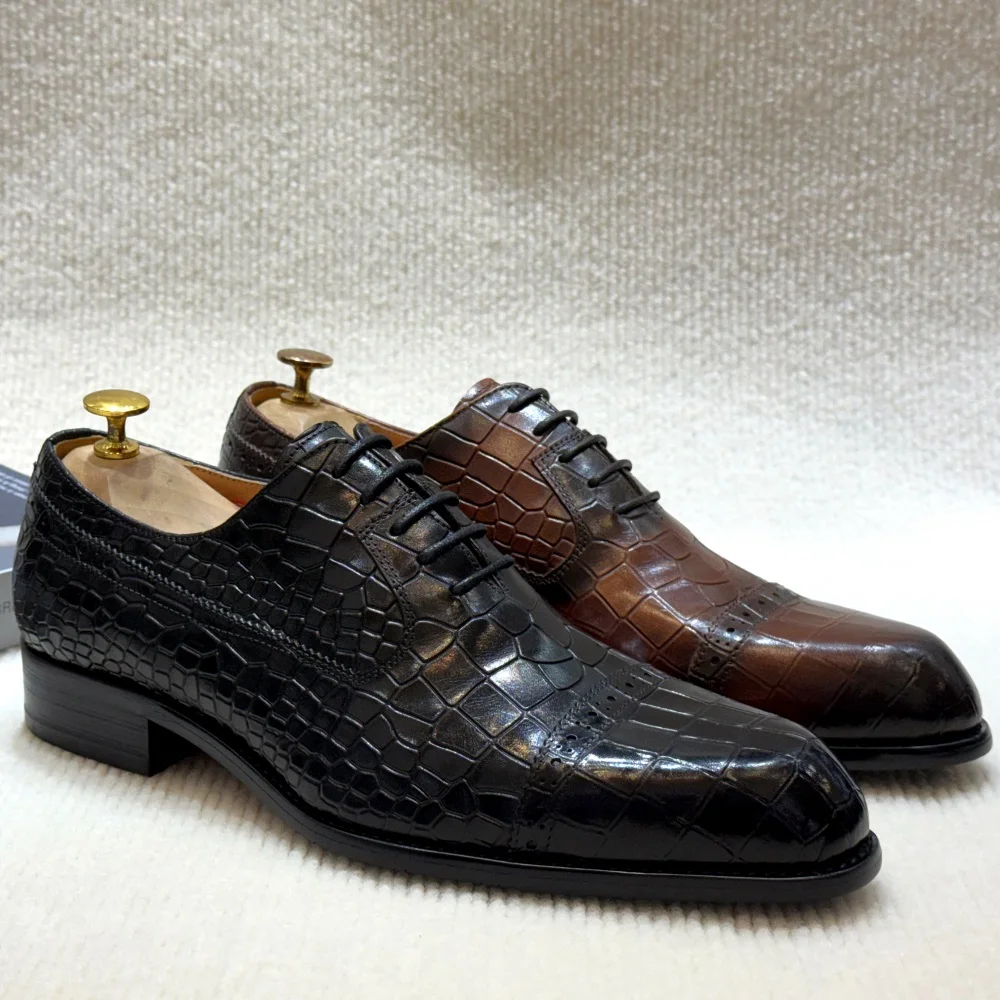 Luxury Handmade ของแท้หนังรองเ - Men Shoes For Wedding บทวิจารณ์และราคา