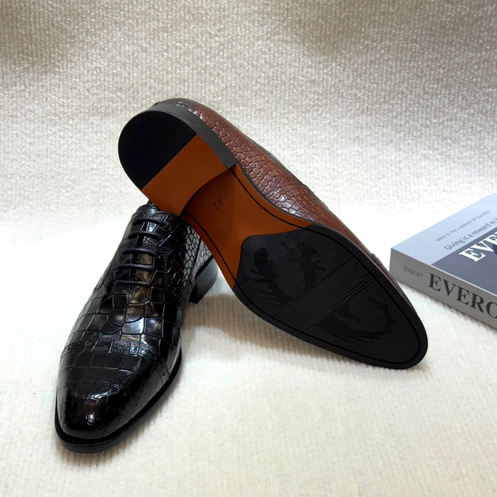 Luxury Handmade ของแท้หนังรองเ - Men Shoes For Wedding บทวิจารณ์และราคา