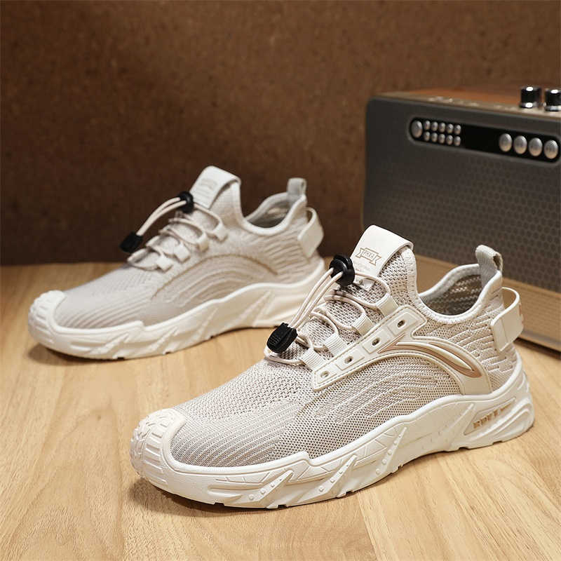 รองเท้าผ้าใบหนัง PU ส้นหนา สีเ - Shoes Heels Men บทวิจารณ์และราคา