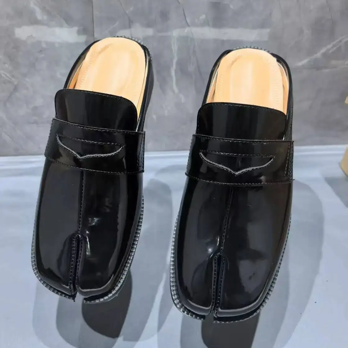 รองเท้าแตะแบบสวมผู้ชาย หนังแก้ - Shoes Heels Men บทวิจารณ์และราคา