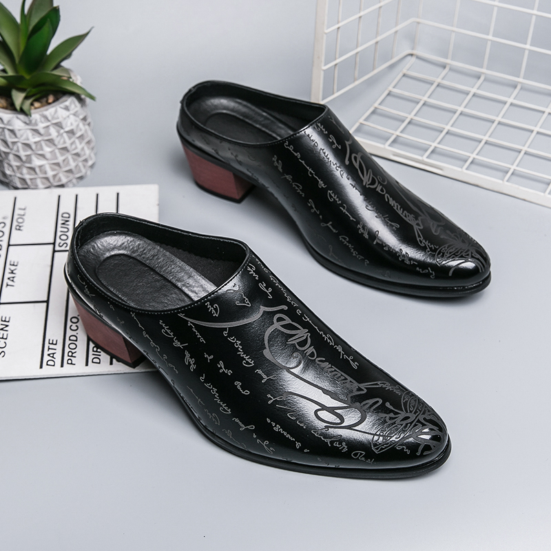 รองเท้าแตะหนังสีน้ำตาลสำหรับผู - Shoes Heels Men บทวิจารณ์และราคา