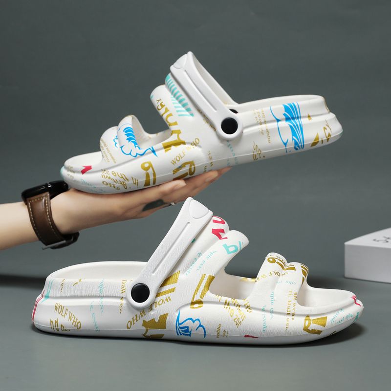 รองเท้าแตะผู้ชายลายพิมพ์แฟชั่น - Men Shoes On Cloud บทวิจารณ์และราคา