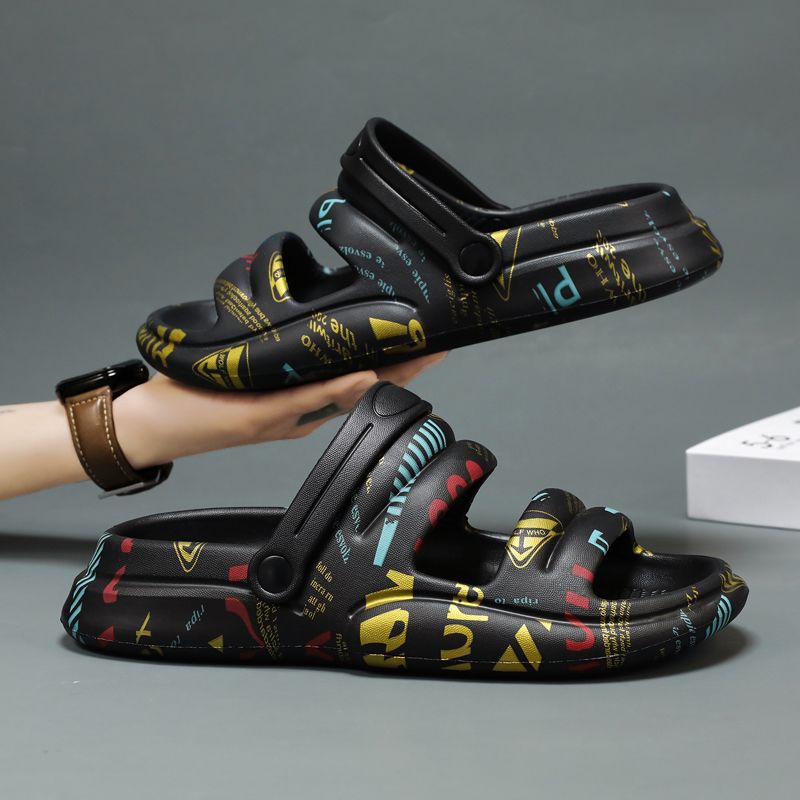 รองเท้าแตะผู้ชายลายพิมพ์แฟชั่น - Men Shoes On Cloud บทวิจารณ์และราคา
