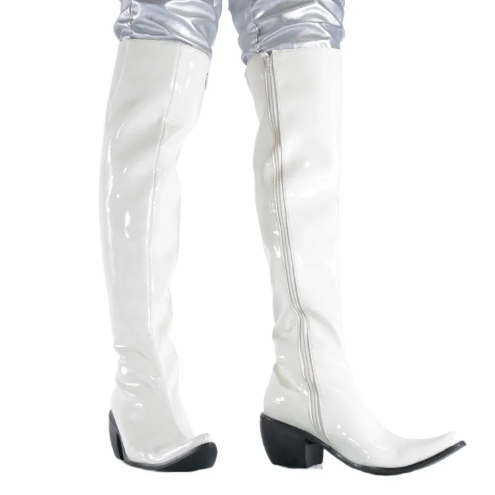 รองเท้าบูทผู้ชายแฟชั่น หนังแก้ - Shoes Heels Men บทวิจารณ์และราคา