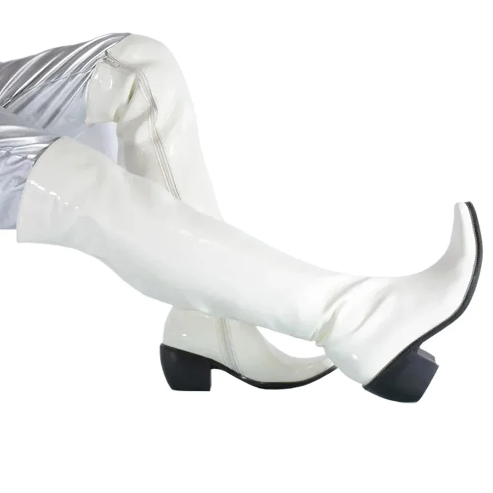 รองเท้าบูทผู้ชายแฟชั่น หนังแก้ - Shoes Heels Men บทวิจารณ์และราคา