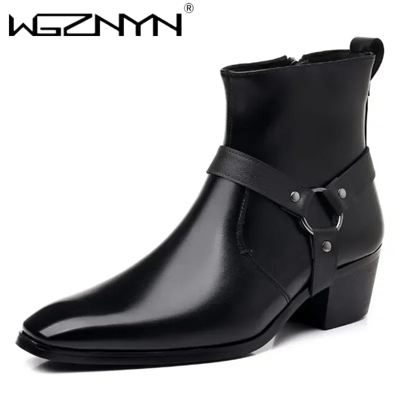 รองเท้าบูทเชลซีผู้ชายแฟชั่นดีไ - Men Shoes For Wedding บทวิจารณ์และราคา