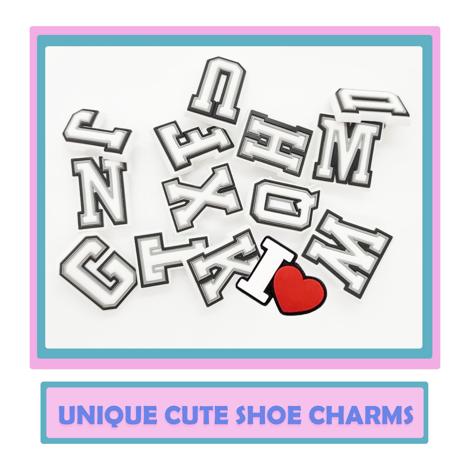 54 ชิ้นตัวอักษรรองเท้า Charms  - Men'S Shoes Variety บทวิจารณ์และราคา