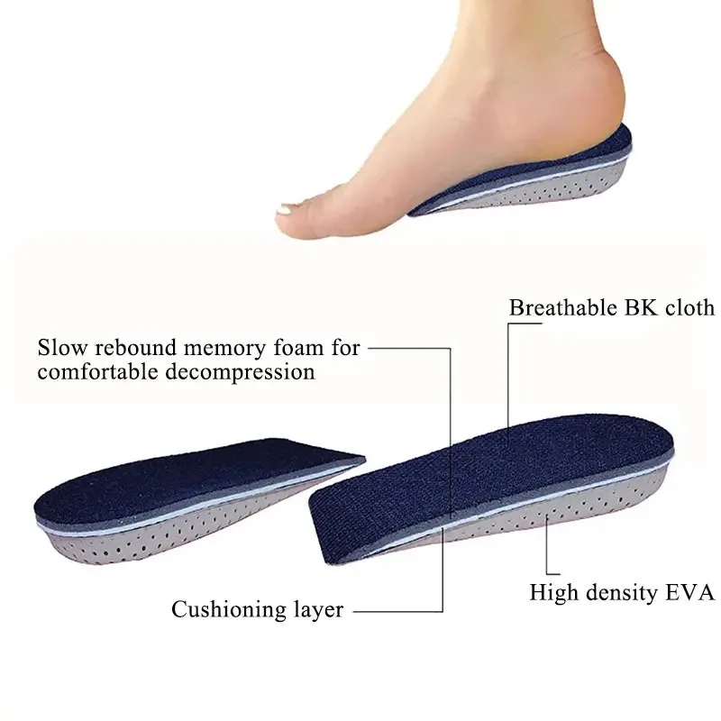 แผ่นเสริมส้นรองเท้าแบบซ่อน 2-5 - Men Shoes Outlet บทวิจารณ์และราคา