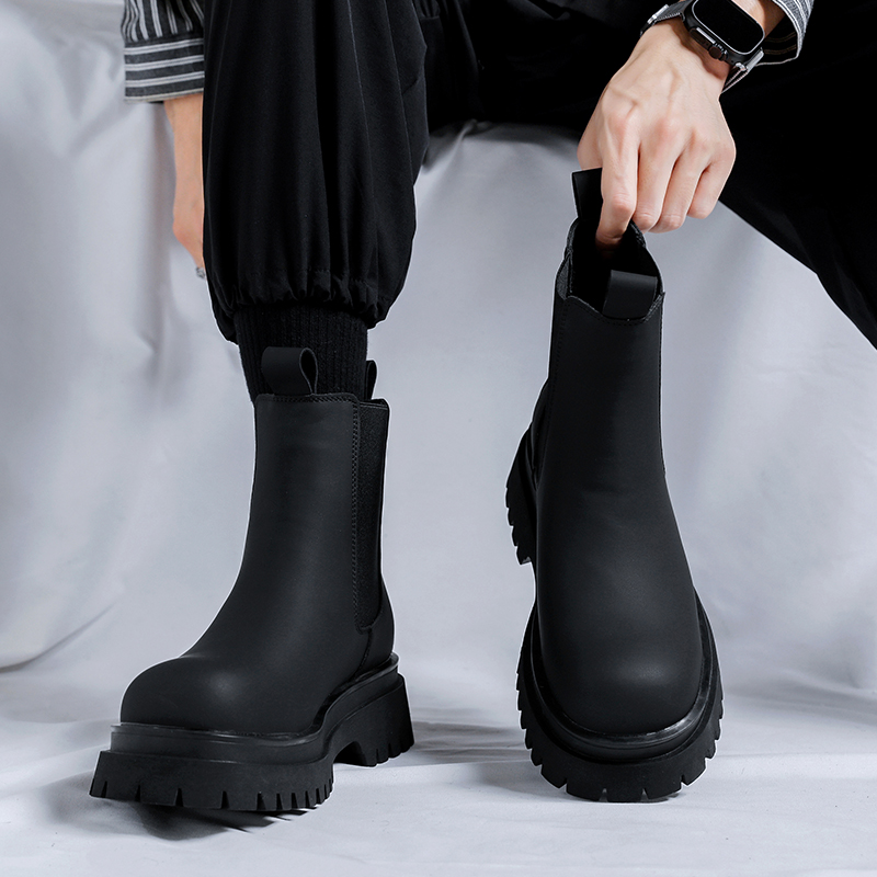 รองเท้าบูทหุ้มข้อสูงสีดำรุ่นปี - Shoes Heels Men บทวิจารณ์และราคา